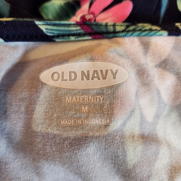 Old Navy Maternity‎ Woman Dress Size M Ruffled Waist-Defined Faux-Wrap Dress - Picture 8 of 9